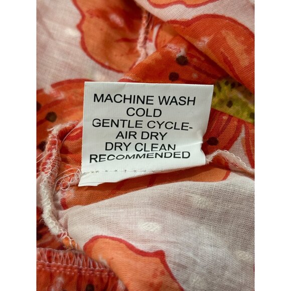 ModaPosa Shirt Dress Penelope Puff-Sleeve Drop-Waist Pockets Poppy Cotton Size S - Picture 7 of 8